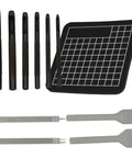 All In One Leather Punch Tool Set 11 Piece With Hollow Punches 1 To 6mm And Diamond Stitching Chisels 1 2 4 6 Prong