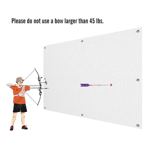 Heavy Duty Archery Backstop Durable Fabric 5x5 Ft For Bows Up To 45 Lbs Dense 2mm Arrow Stopper Not A Net Backyard Target