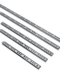 Set of fully extendable two-section drawer slides with steel ball bearings for 8 to 16 inch drawers, 14 inch version shown.