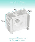 Glass Sliding Shower Door Finger Pull Kit With Clear Acrylic Bumper Stops Fits Most Inner Bypass Doors 1 inch size