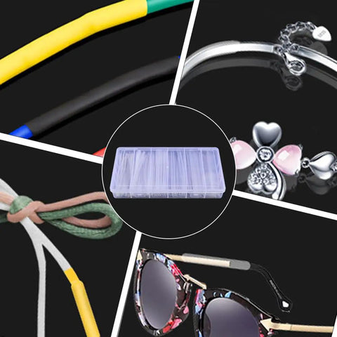 100Pcs 6 Size Clear PE Heat Shrink Tubing Kit For Electrical Insulation And Repairs DIY Friendly Waterproof Durable Cable Wrap Sleeves