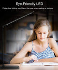 Go-To Multifunctional LED Desk Lamp With USB Charging Port, Five Lighting Modes And Auto Timer in a home study setting