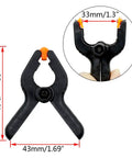 20 Piece Adjustable Nylon Mini Spring Clamps Two Inch Muslin Clamps For Photo Studio Backdrops And Woodworking DIY Projects