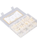 Nylon Standoff Spacer Kit 150 Piece Round Mounting Hardware Fasteners Set White For Electronics DIY Projects Durable Pro Grade Slip Resistant Spacers For Clean Mounts And Reliable Fixing in plastic organizer case