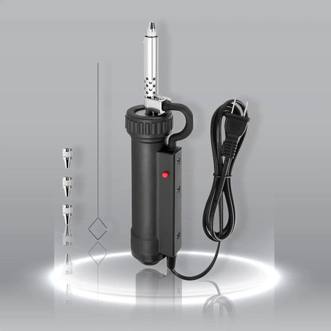 Electric Desoldering Pump For PCBs And Electronics Repair 110V 30W Automatic Solder Sucker With Anti Splash Design shown