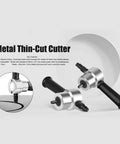 Heavy Duty Alloy Metal Shear Cutter With Interchangeable Heads For Versatile Sheet Metal Cutting, dual alloy blades for fast cutting.