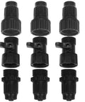 Three Sets Hose Connector Kit For Garden Water Hose And Expandable Hose Includes Male And Female Fittings With Individual On Off Valve