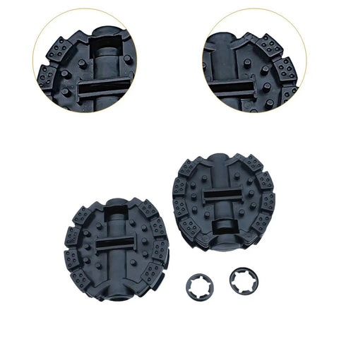 Two Pack Kid Friendly Tricycle Pedals Replacement Set For 1.25cm Rod Rubber Bicycle Pedals For Children