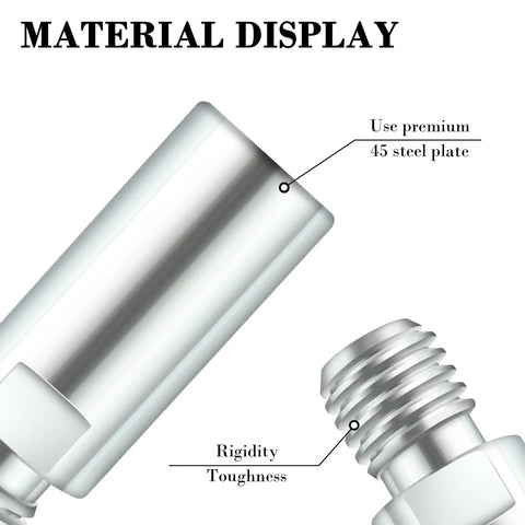 5/8-11 Thread Angle Grinder Extension Shaft For Buffering Pads And Car Polishers, Universal Grinder Attachments Amp Up Reach, Compatibility With Most Angle Grinders, Easy Install, Durable Steel Construction, steel 45 plate