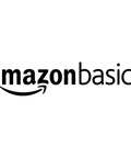 Amazon Basics logo in black font with the signature smile arrow under "Amazon"