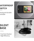 Waterproof switch and silent base close-up of Badass Commercial Electric Food Dehydrator With Rapid 60 Second Drying.