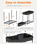 Assembly instructions for Three Pack Under Sink Organizers With Smooth Sliding Drawers And Heavy Duty Mesh Bins, Adjustable Kitchen Cabinet Storage Rack.