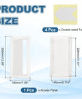 Top Shelf Drywall Access Panel And Wall Hole Cover Fits 12 By 6 Inches With Strong Peel And Stick Mounting Rock Solid Abs Plastic Build dimensions.
