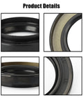 Heavy Duty Front Differential Carrier Seal and CV Axle Shaft Oil Seal Kit for 4Runner Tacoma Sequoia Tundra Fj Cruiser Lexus GX LX Vehicles 2 Pack Leak Fix detailed close-up of rubber seals.