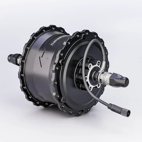 1000W Electric Bike Hub Motor 48V Brushless Conversion Kit Fits 20 24 Or 26 Inch Rims showing detailed motor design and connectors.