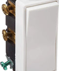 Decora Plus Rocker Double Pole AC Quiet Switch 20 Amp 120 To 277 Volt Back And Side Wiring Heavy Duty White