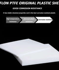 White PTFE Teflon Sheet 300 By 300 Mm Industrial Grade Engineering Plastic, 0.5 To 30 Mm Thick, Ultra Chemical Resistant Nonstick Plate