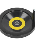 Rock Solid Table Saw Hand Wheel With 22mm Center Hole And 250mm Outer Diameter For Lathe Milling Grinder Ergonomic Revolving Handle And Durable Engineering Plastic Control Wheel For Industrial Use