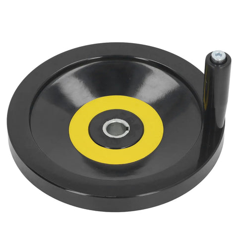 Rock Solid Table Saw Hand Wheel With 22mm Center Hole And 250mm Outer Diameter For Lathe Milling Grinder Ergonomic Revolving Handle And Durable Engineering Plastic Control Wheel For Industrial Use