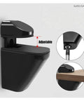 4 Pack Adjustable Wood And Glass Shelf Brackets With Wall Mount, Anti Slip Floating Clamp Clips detail, heavy duty, easy install