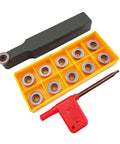 11pcs RPMT1204MOE R6 carbide milling inserts with SRDPN1616H12 holder in yellow case