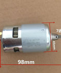 Badass 775 Brushed Micro Motor Replacement Part for Electric Wrench with 7 Tooth Gear, 98mm length, high torque motor.