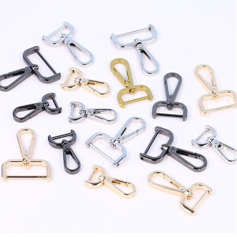 4 Pack Shoulder Strap Swivel Hooks For Bags Detachable Clasps Clip Hooks Buckle with gold and gunmetal finishes
