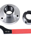 ER 32 Collet Chuck With 80mm Baseplate And 0.0016 Inch Concentricity Backplate For CNC Milling Lathe Tool Engraving Machines with ER nut and wrench