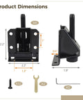 Adjustable Leveling Feet For Tables Cabinets Workbenches And Shelving Units With Locking Hex Nuts Heavy Duty Iron Construction 0 To 2 Inch Height Adjustment Stabilize Uneven Floors And Eliminate Wobble dimensions diagram