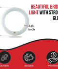 12 Inch Round T9 Fluorescent Circline Light Bulb 32W Killer Bright Cool White 4100K FC12T9 CW Four Pin Base 2100 Lumens
