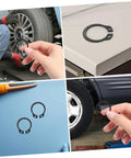 Two Pack Hydraulic Jack Circlip Retaining Snap Ring Set For External Circlips Easy Install Durable Steel Construction.