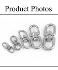 2 Pcs M4 Bearing Swing Swivel 360 Degree Rotation Stainless Steel Hanging Accessory For Tree Swing Swing Spinner Hanger Rock Climbing Outdoor Playground Gear Weather Resistant Rust Proof Easy Install