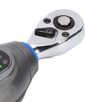 Digital Torque Wrench 1/4 Inch CRV Steel High Precision Electric Driver For Automotive And Bike Maintenance 13-265 Lb-In close-up of head and button features.