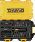 71-Piece Screwdriver Bit Set With Nut Drivers, Lockable Stacking Case, Transparent Lid, ANSI Certified Bits, Vinyl Grip Multi Grip Driver