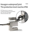 S Type Load Cell With E360 LCD Indicator For Precise Weight Readouts Wireless Transmitter Digital Display High Sensitivity Scale Sensor Amplifier 5kg Capacity With Indicator, IP66 waterproof joint close-up