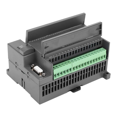 Rugged 32 Bit PLC Controller with 16 Digital Inputs and 16 Transistor Outputs, 4 Channel 100K Pulse, 24V DC Industrial Automation