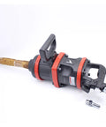 High Output 3600Nm Heavy Duty Air Impact Wrench 1 Inch Drive Pneumatic Punch Tool with a black and red design for automotive use.