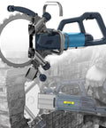 Heavy Duty Electric Concrete Saw With Brushless Motor And Wall Chaser Ring Cutter For Granite Stone Slotting, close-up view of cutting blade.