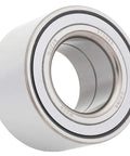Close-up of a wheel bearing from the 2-Pack Front Or Rear Wheel Hub Bearing Kit Compatible With Audi TT Quattro, Kia Sephia, Spectra, Mazda 323 Miata.