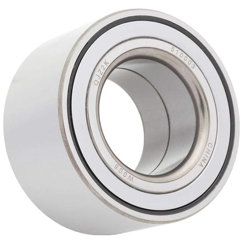 Close-up of a wheel bearing from the 2-Pack Front Or Rear Wheel Hub Bearing Kit Compatible With Audi TT Quattro, Kia Sephia, Spectra, Mazda 323 Miata.
