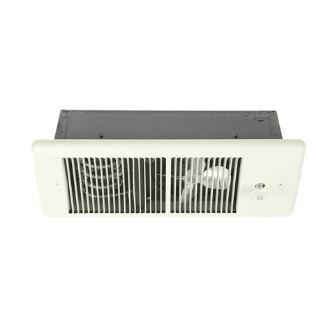 Low Profile 4300 Series Fan Forced Wall Heater No Thermostat, Ivory Finish, 1000/750 W, standard size, steel housing, wall mounted
