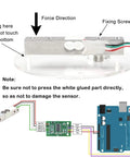 Dual Pack Digital Load Cells 1Kg 5Kg 10Kg 20Kg High Precision Miniature Weight Sensors For Arduino DIY Electronics Portable Kitchen Scale Projects Four Wire 5 To 10V Drive Easy Hookup, aluminium alloy sensor wiring diagram