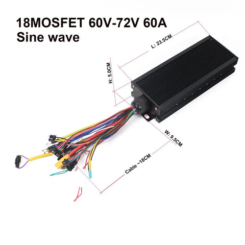 Beefy 3000W Fat Bike Motor Kit 48V to 72V With 60A Sine Wave Controller, Fits 20, 24, 26 Inch Fat Tires 4.0, Dropout Width 190mm, Built to Tackle Hills and Rough Trails on Any Terrain