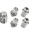 M12x1.5 Wheel Lock Lug Nuts Set 4 Pcs Anti Theft Chrome Locking Lug Nut Kit With 1 Key Replacement Chrome Wheel Locks