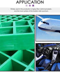 Pro Fiberglass Roller Set With Detail Brushes To Crush Air Bubbles Fast And Top Shelf Resin Laminating Kit For Boat Fixing and Serious Home Upgrade Work on green production molds.