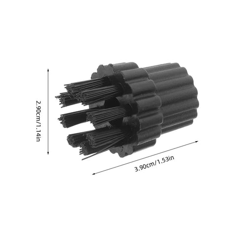 Real Deal Six Piece Nylon Steam Cleaner Brush Attachment Set With Quick Swap Design For Knocking Out Stubborn Grime And Ground In Dirt On Tile Around The Entire House