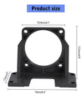 Beefy Heavy Duty Aluminum Motor Mount Bracket For 180W To 250W Equipment with reinforced base and dimensions shown