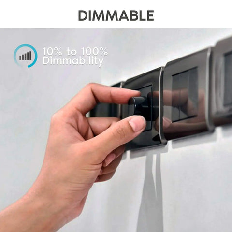 Adjusting dimmer switch demonstrating dimmability of 12W Dimmable Edison Led Tubular Bulb T10 T30 With E26 Medium Base