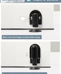 Matte Black Magnetic Door Stopper Holds Interior Doors Firmly Open Heavy Duty Floor Mounted Catch with adjustment feature and cover.