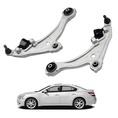 Front Lower Control Arms With Ball Joints For Nissan Maxima 2009 2014 Direct Replacement Front Suspension Kit Set Of 2 Aluminum